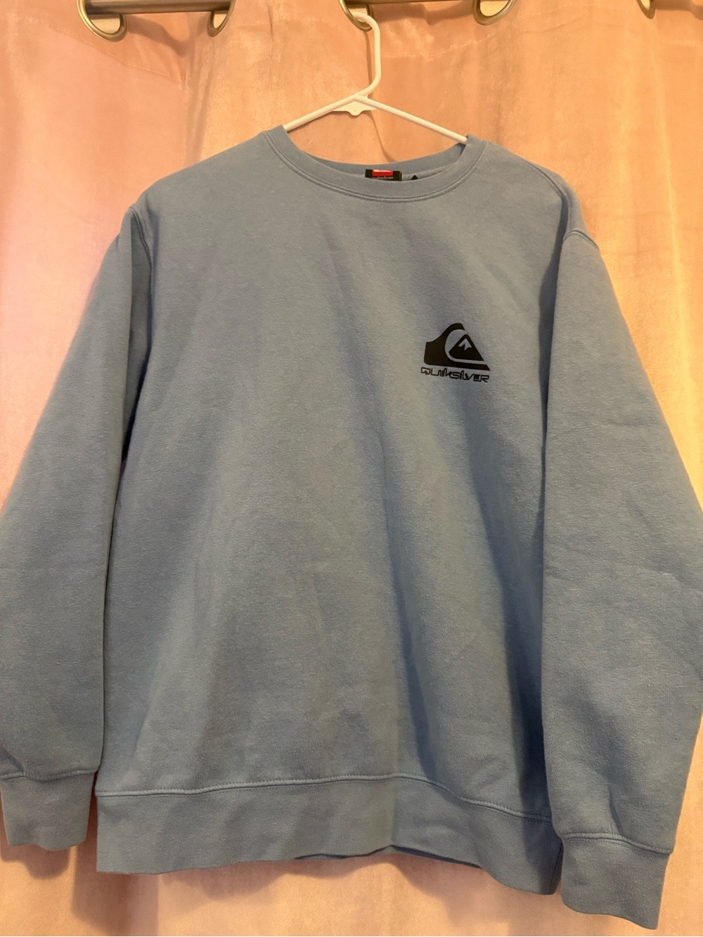 Quiksilver Men’s Light Blue Crewneck Sweatshirt